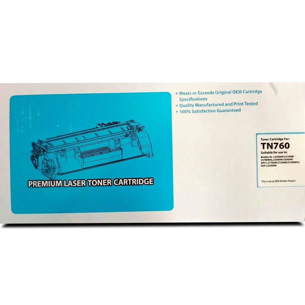 Brother TN-760 Cartucho de tóner negro compatible