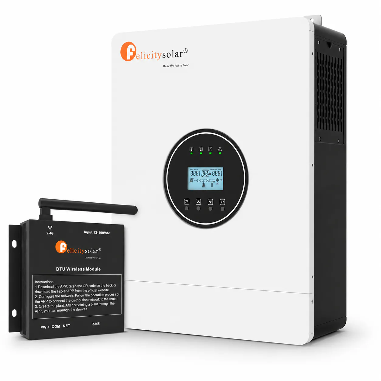 Inversor Monofásico Felicity Solar IVEM5048-LV 120V 5KW 48V+ Modulo WIFI IOTH2407