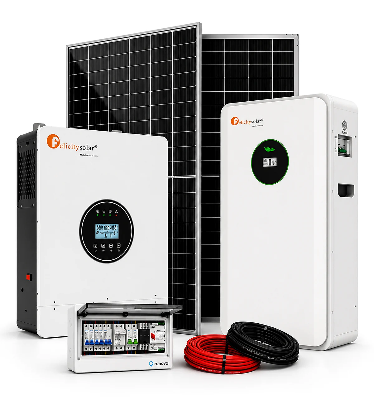 Kit solar 3kW+8.7kWh de respaldo