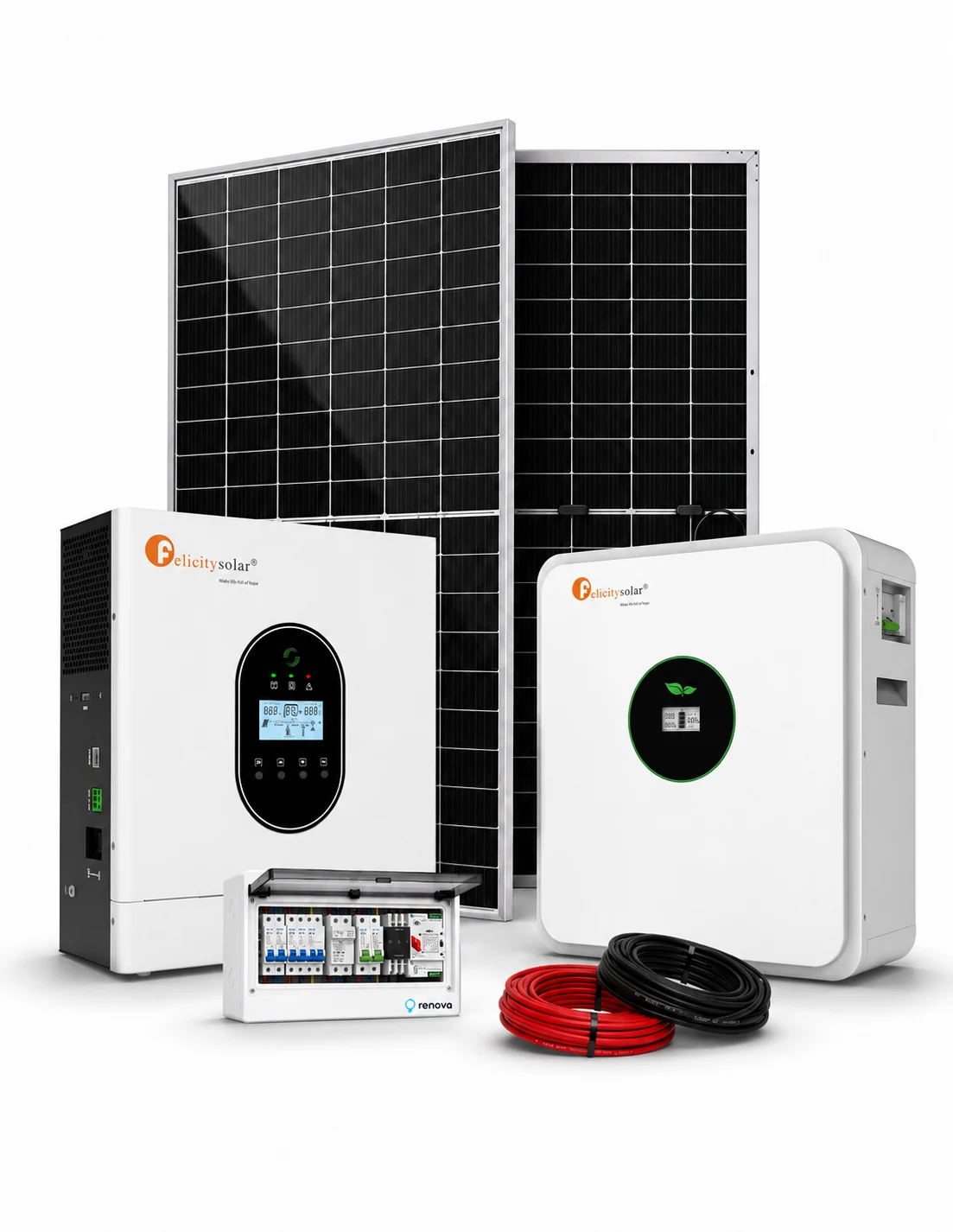 Kit solar 2kW + 5.9kWh de respaldo