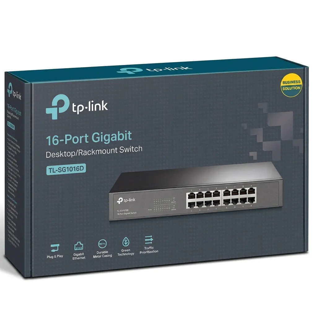 SWITCH GIGABIT TP-LINK DE 16 PUERTOS