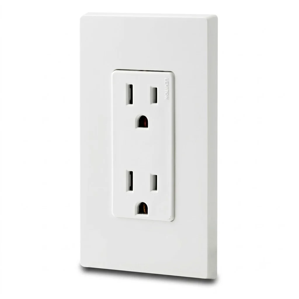 Tomacorrientes dobles Leviton con tapa