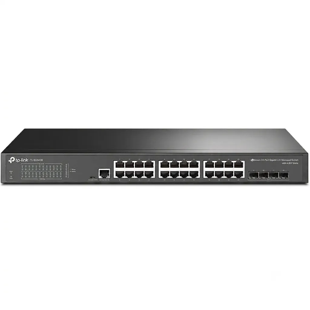TP-Link TL-SG3428 JetStream 24-Port Gigabit L2 Managed Switch with 4 SFP Slots