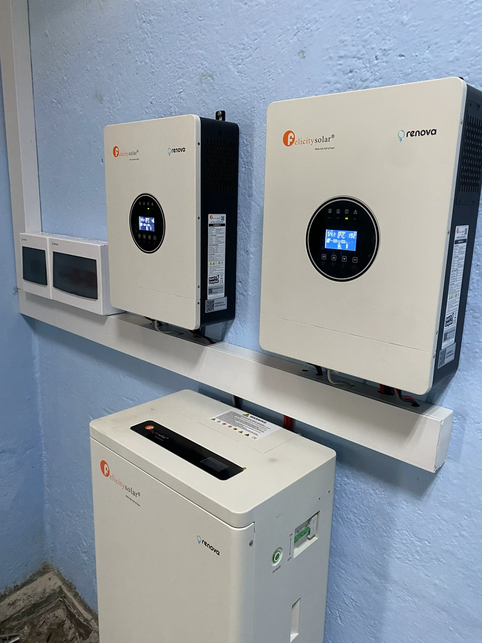 Integración de inversores, batería y cuadros eléctricos — proyecto Renova